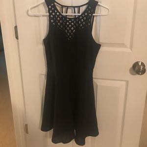Black strappy dress